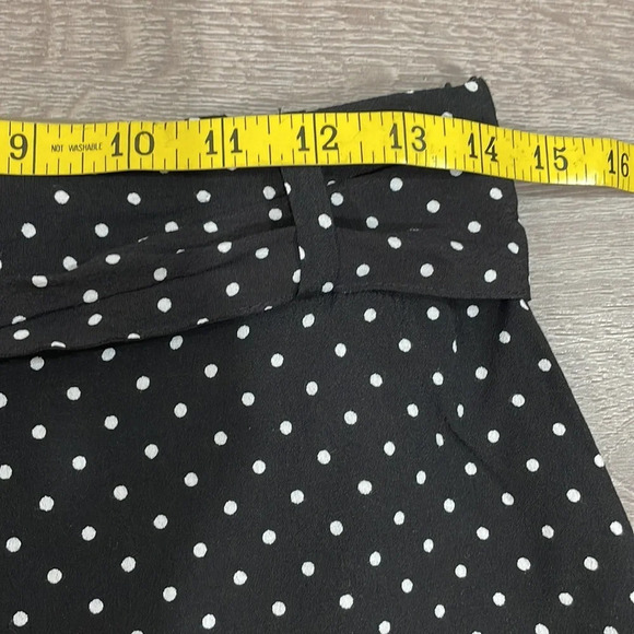 NWOT Zara Polka Dot Mini Skort Black and White M - Picture 5 of 11